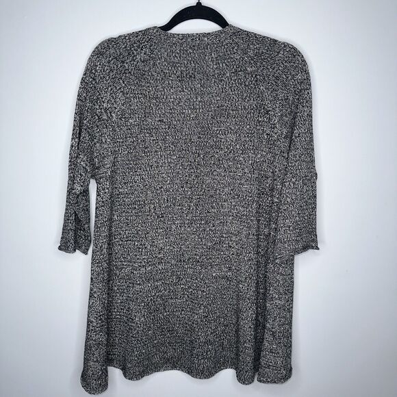 Eileen Fisher Women’s Linen Blend V Neck Tunic Knit 3/4 Sleeve Size Large - Picture 4 of 6